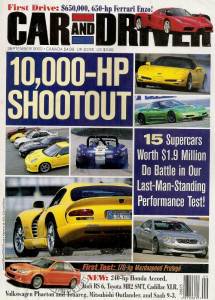 CAR & DRIVER 2002 SEPT - ENZO, PANOZ, XLR, AUDI RS6